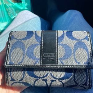 Coach tri fold wallet